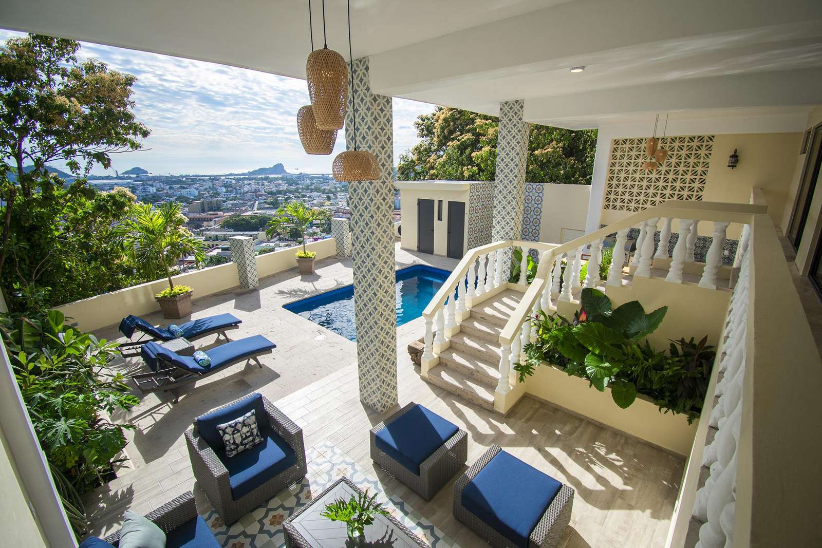 Views from several levels of this hillside home - property