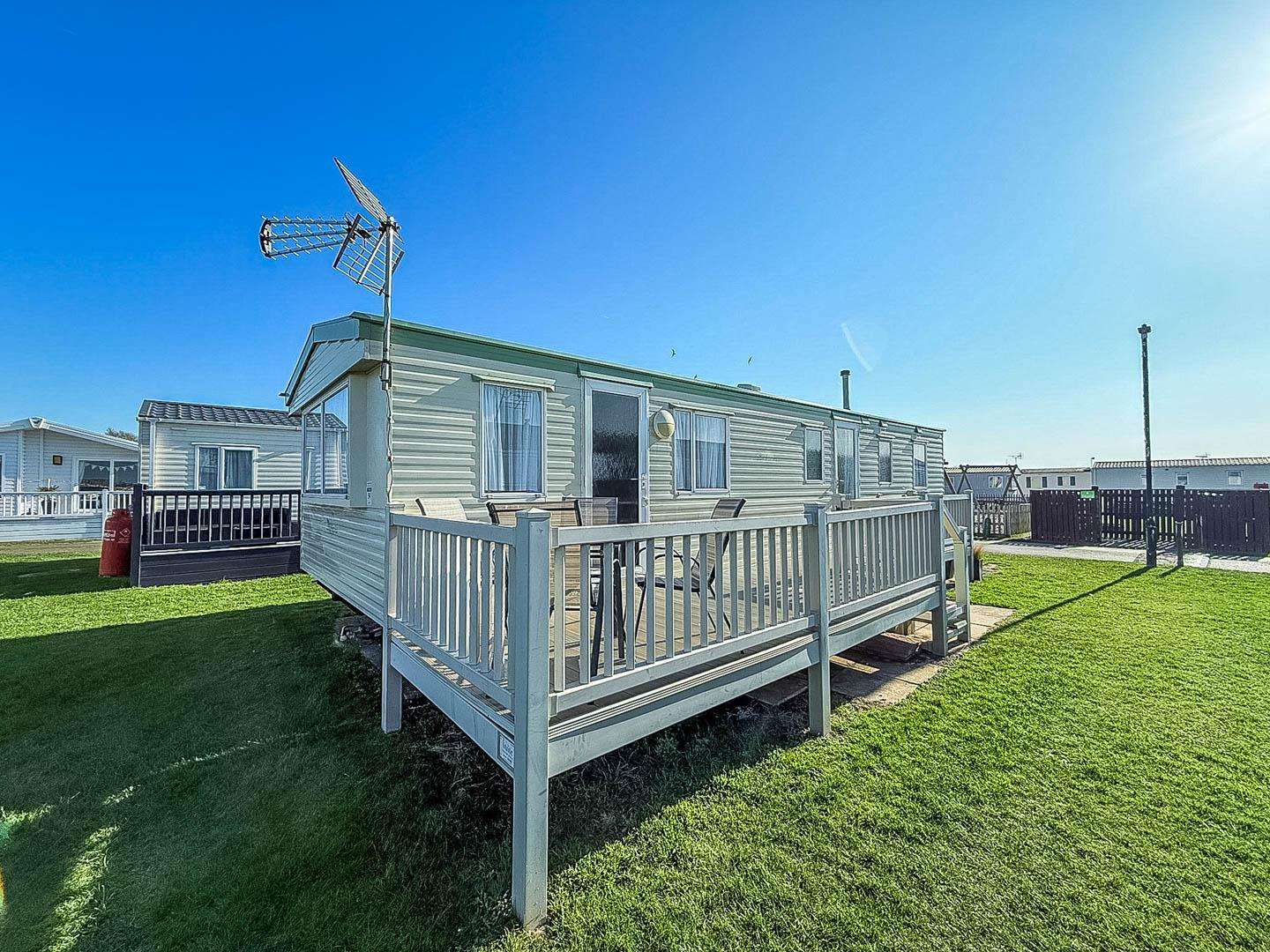 Discover the charm of Kings Lynn while staying in a cosy caravan holiday at Heacham Beach Holiday Park, complete with a caravan with decking for outdoor relaxation. - property