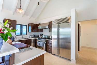 Spacious kitchen with modern appliances and bright natural light