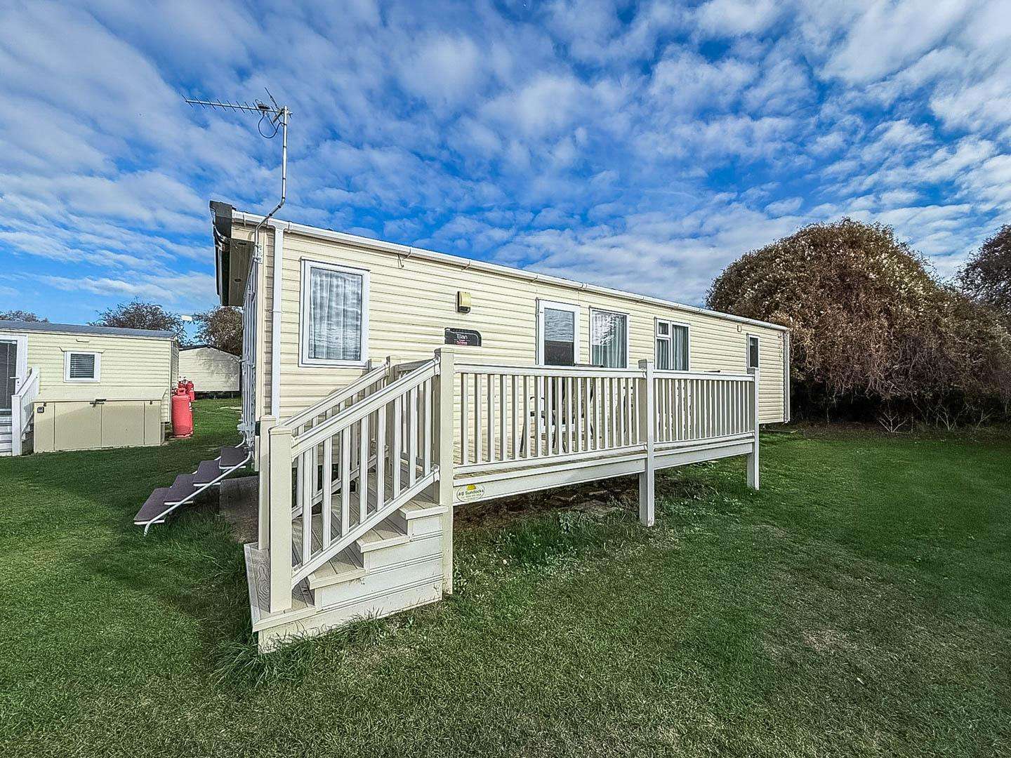Escape to this 6 berth caravan with decking, located on Manor Park Holiday Park, Hunstanton for a delightful seaside break, perfect for short stays and memorable family holidays. - property