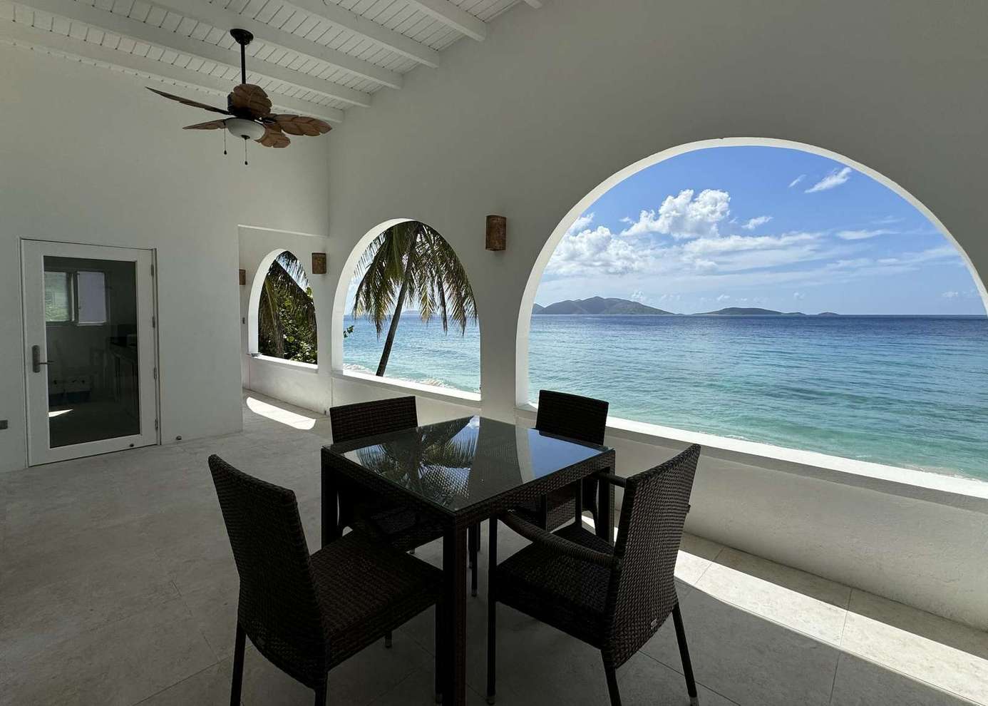 Oceanfront dining with stunning panoramic water views