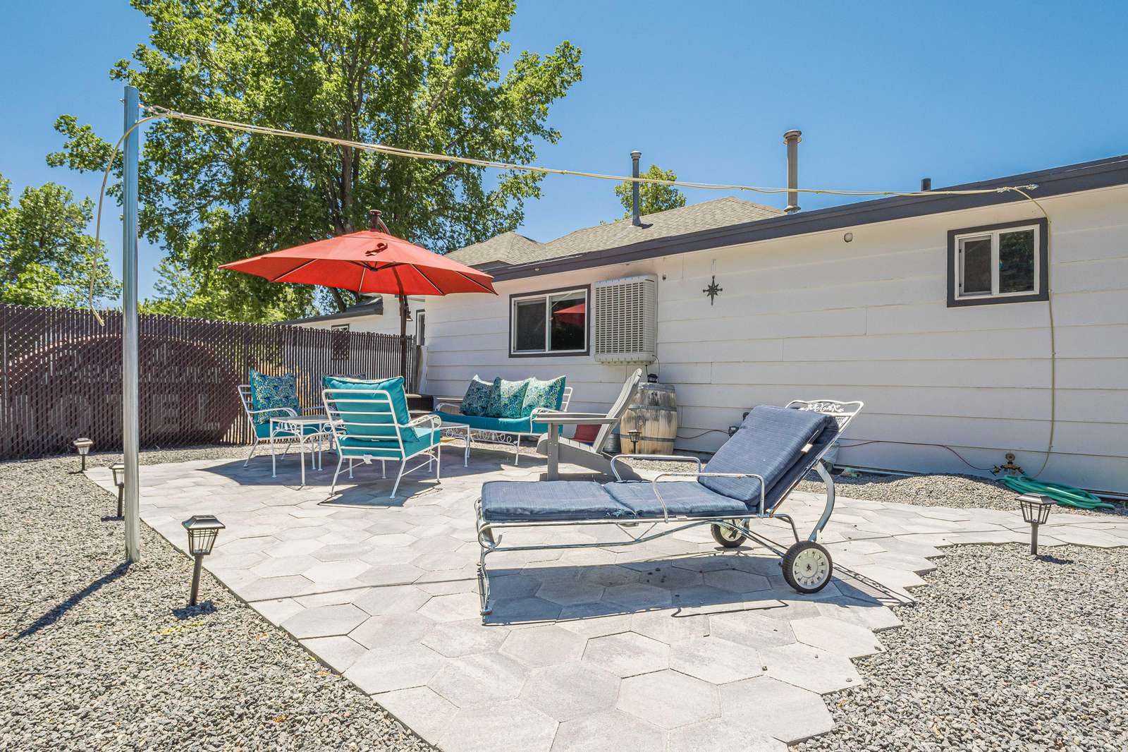 The perfect setting for outdoor dining and summer nights. - property