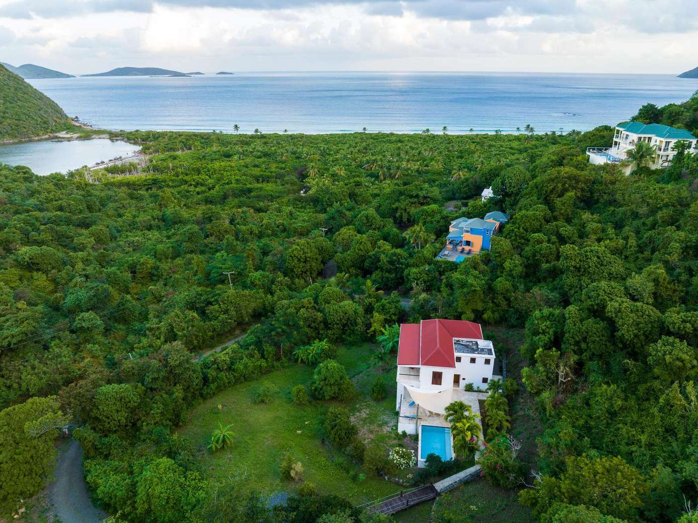 Secluded hillside homes with stunning ocean views