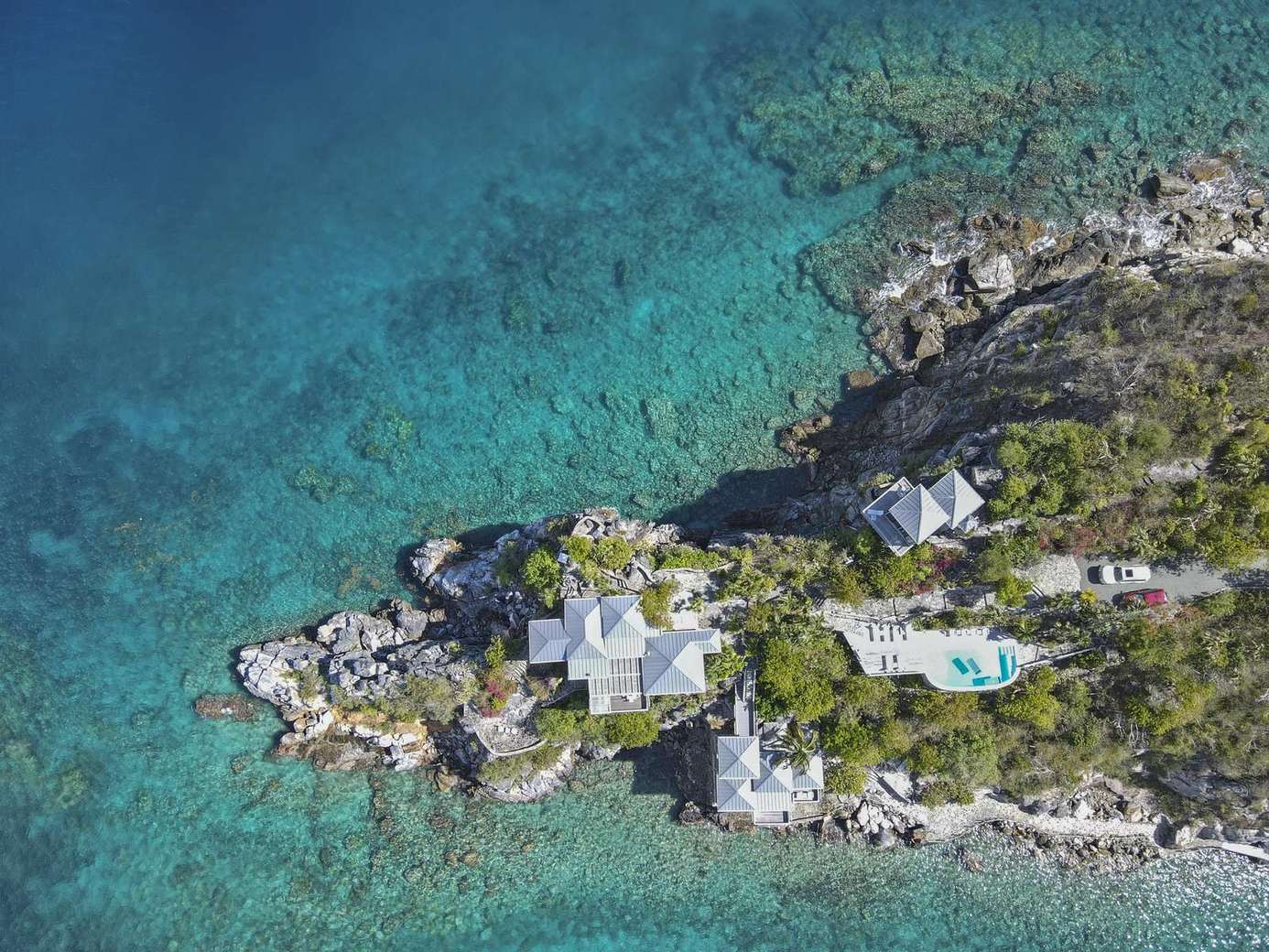 Secluded coastal villa with private pool and ocean views
