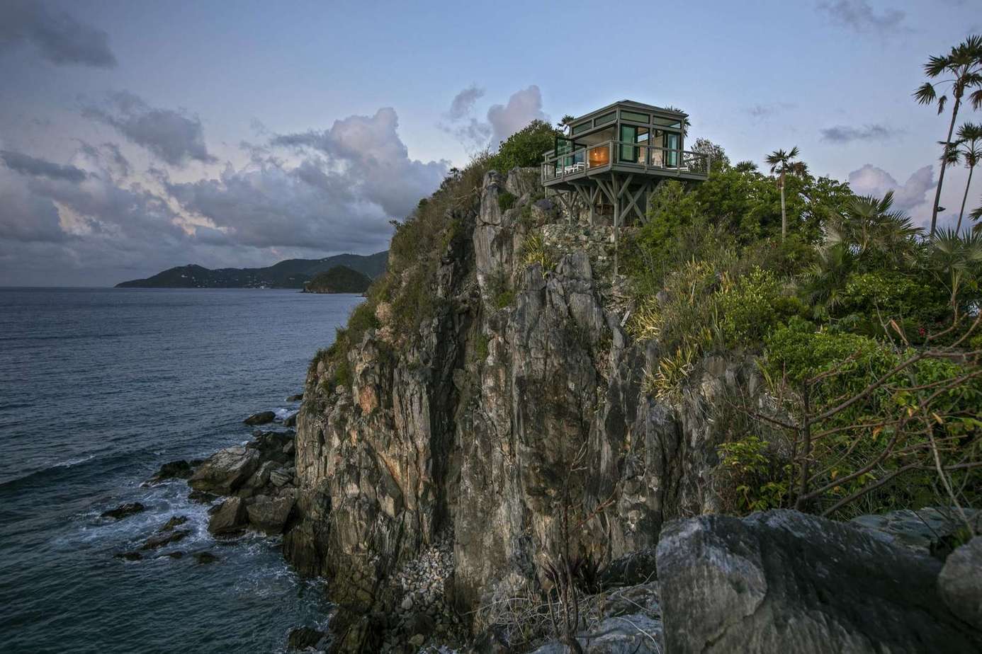 Secluded cliffside retreat with breathtaking ocean views