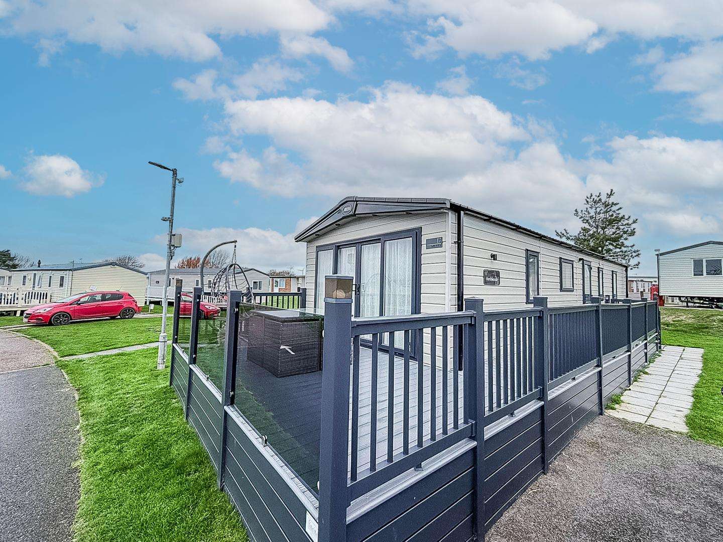 Enjoy soaking up the summer sun on this wrap around deck on Kessingland Beach Holiday Park - property
