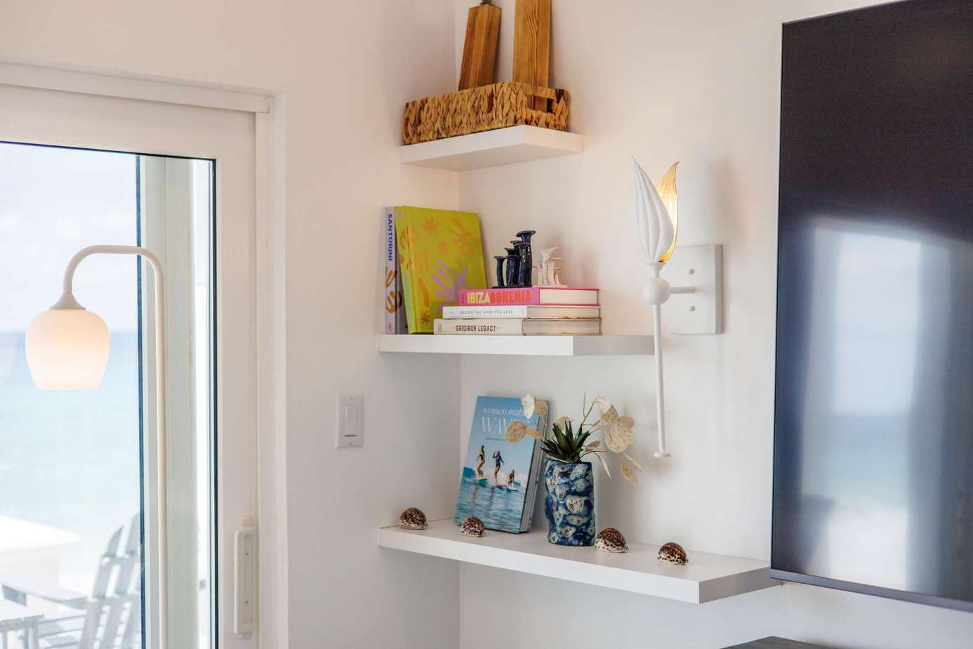 Cozy corner with curated decor and natural light