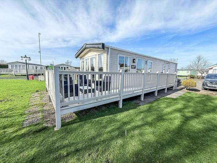 33044M⭐ – Morningside, 3 bed, 8 berth caravan with full-wrap decking and pond view. Opal rated. Preview 0