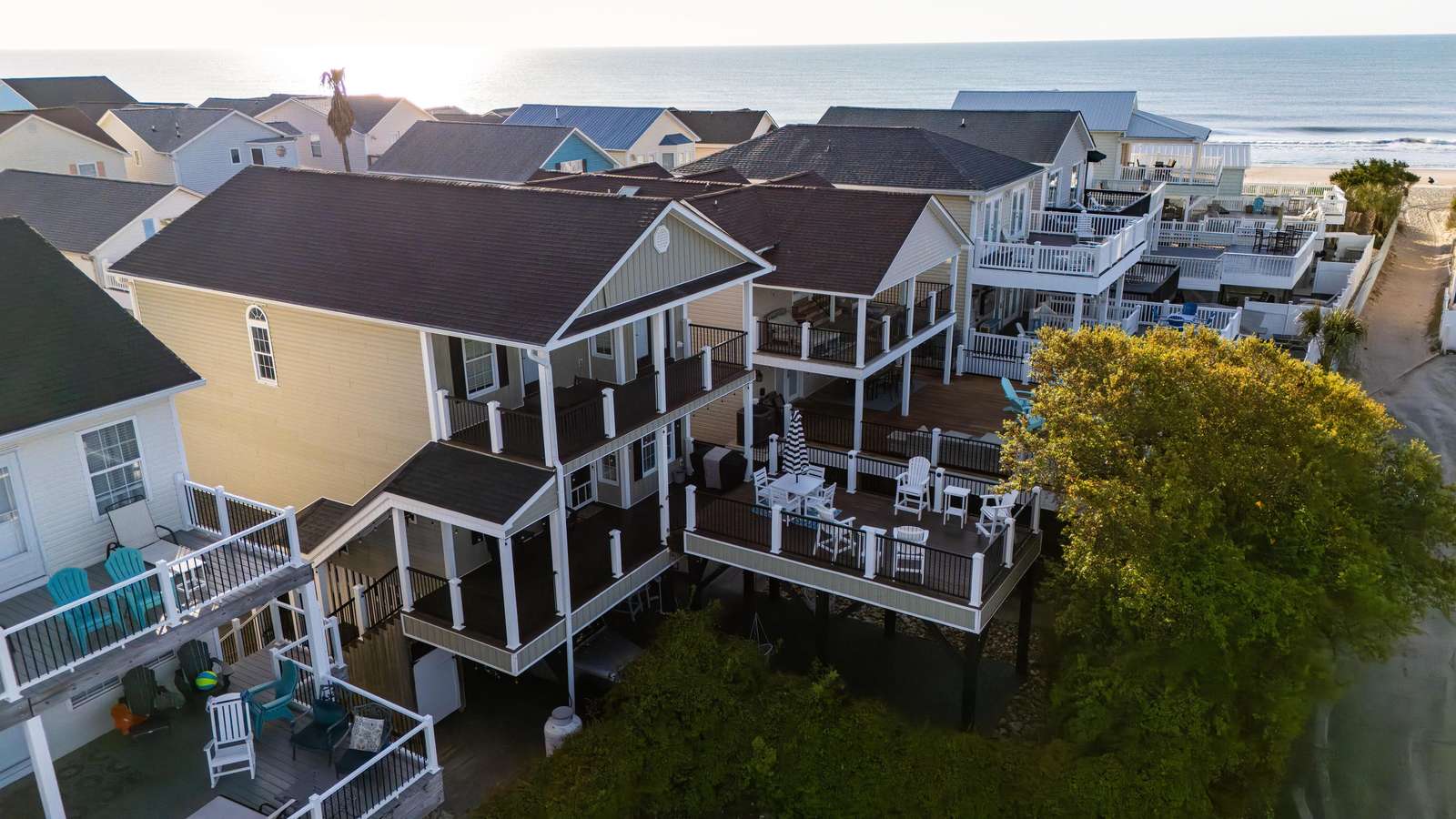 Spacious ocean-view decks perfect for sunset gatherings - property