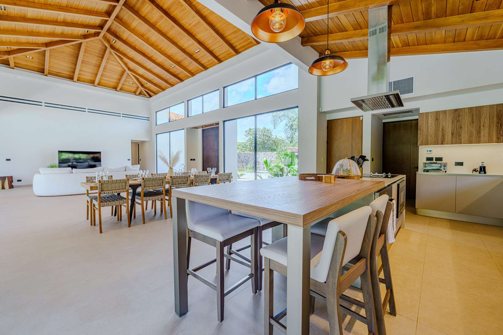 Kitchen and Living room