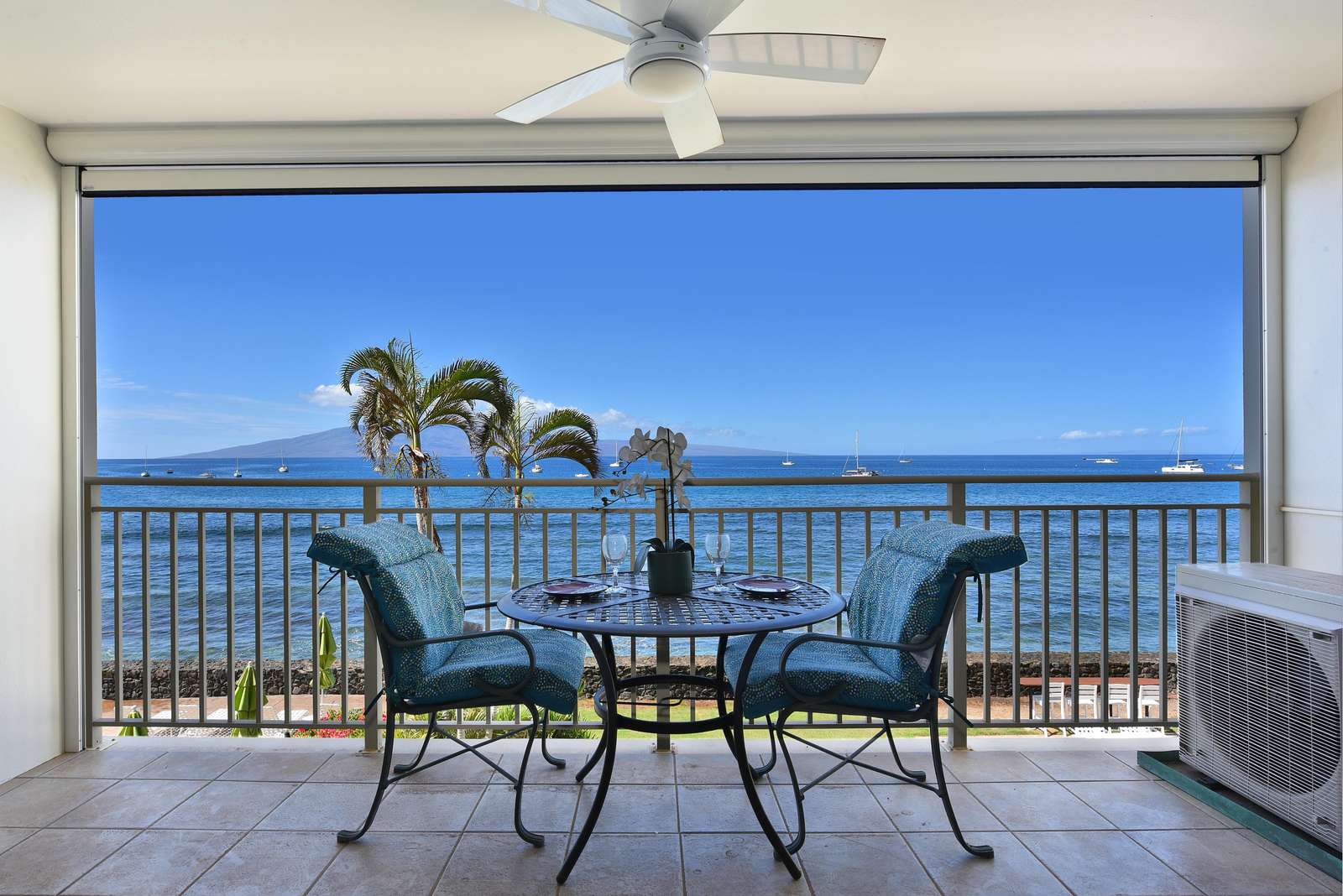Oceanfront balcony with stunning panoramic water views - property