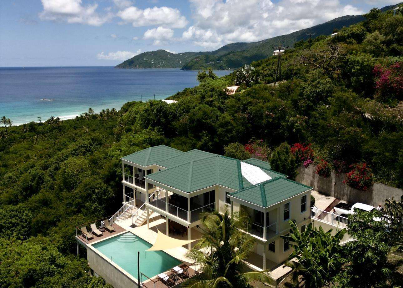 Secluded hillside villa with panoramic ocean views and private pool