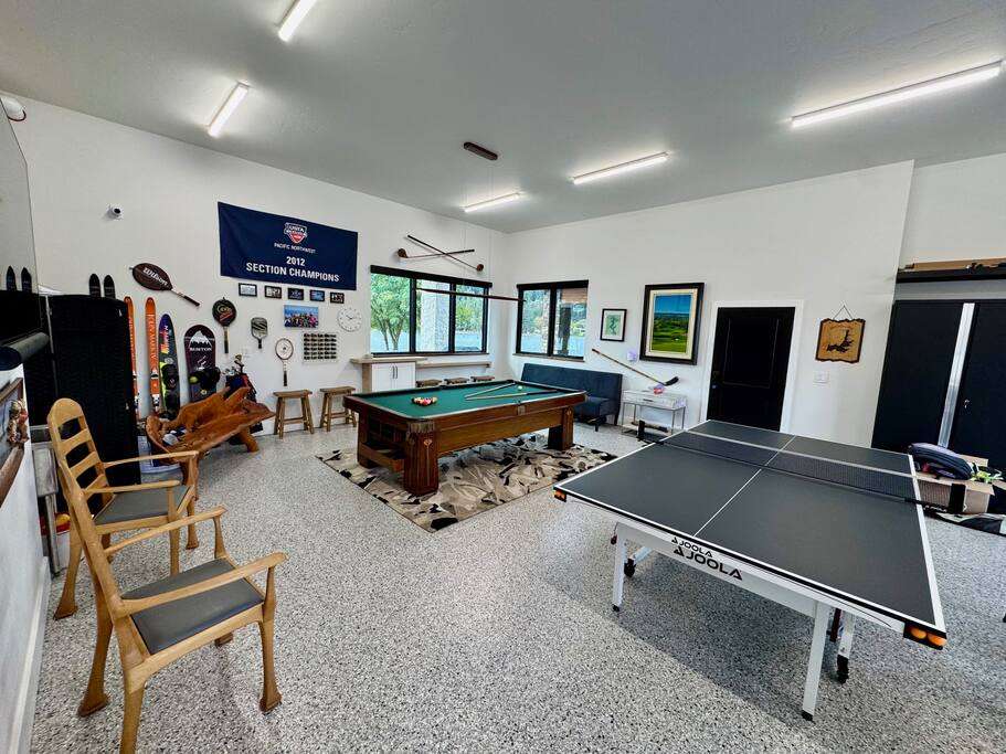 Game Room in the garage