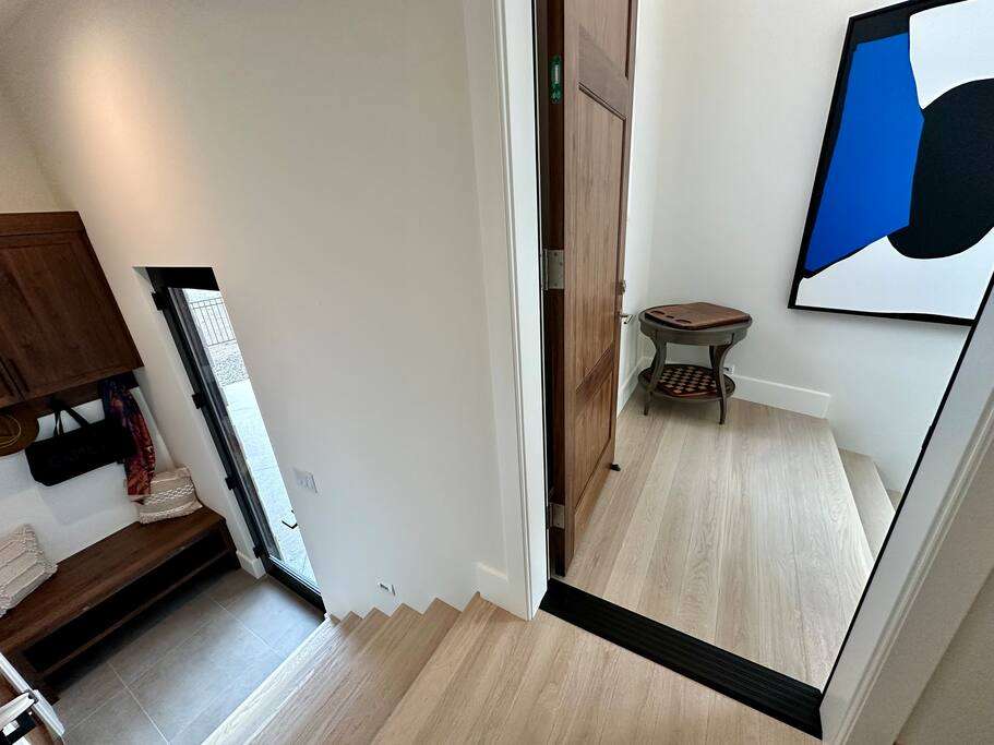 Stairs Leading up to the ADU above the garage