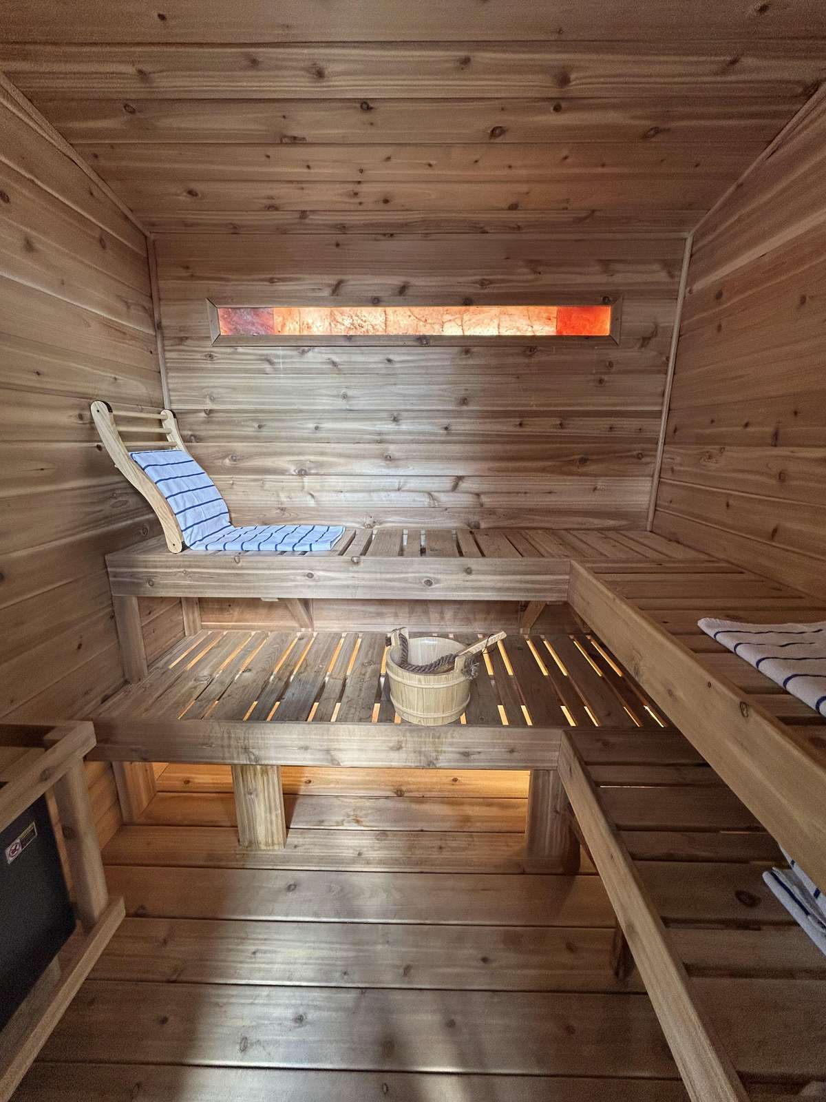 Cozy wooden sauna retreat for ultimate relaxation