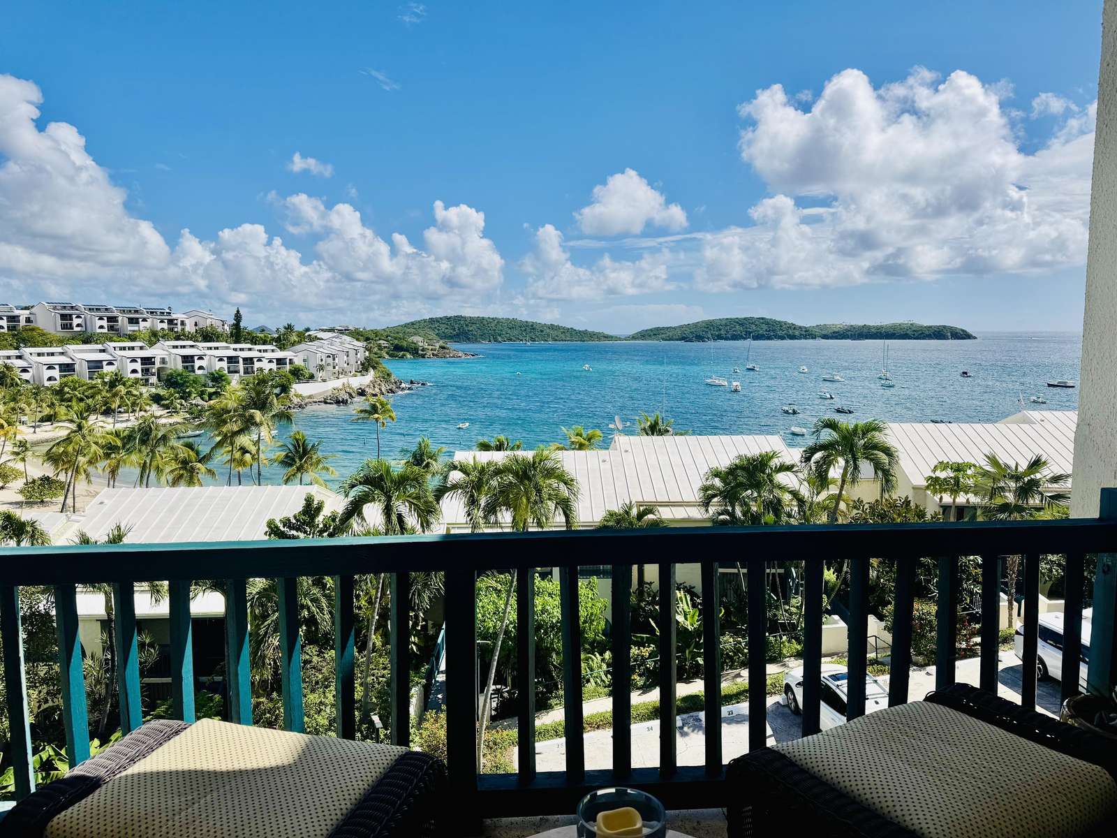 Balcony retreat with stunning ocean and island views - property