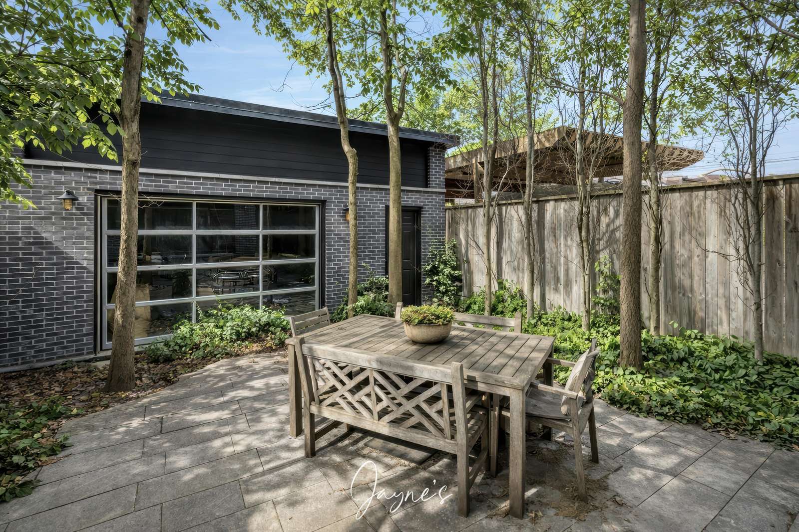 Back Yard, Outdoor Dining & Garage