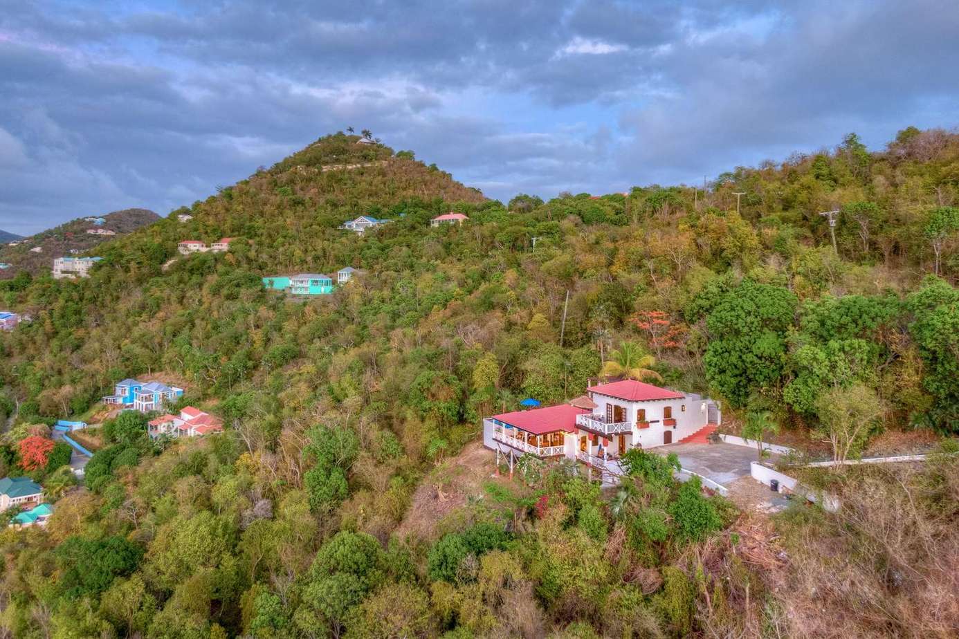 Secluded hillside retreat with panoramic nature views