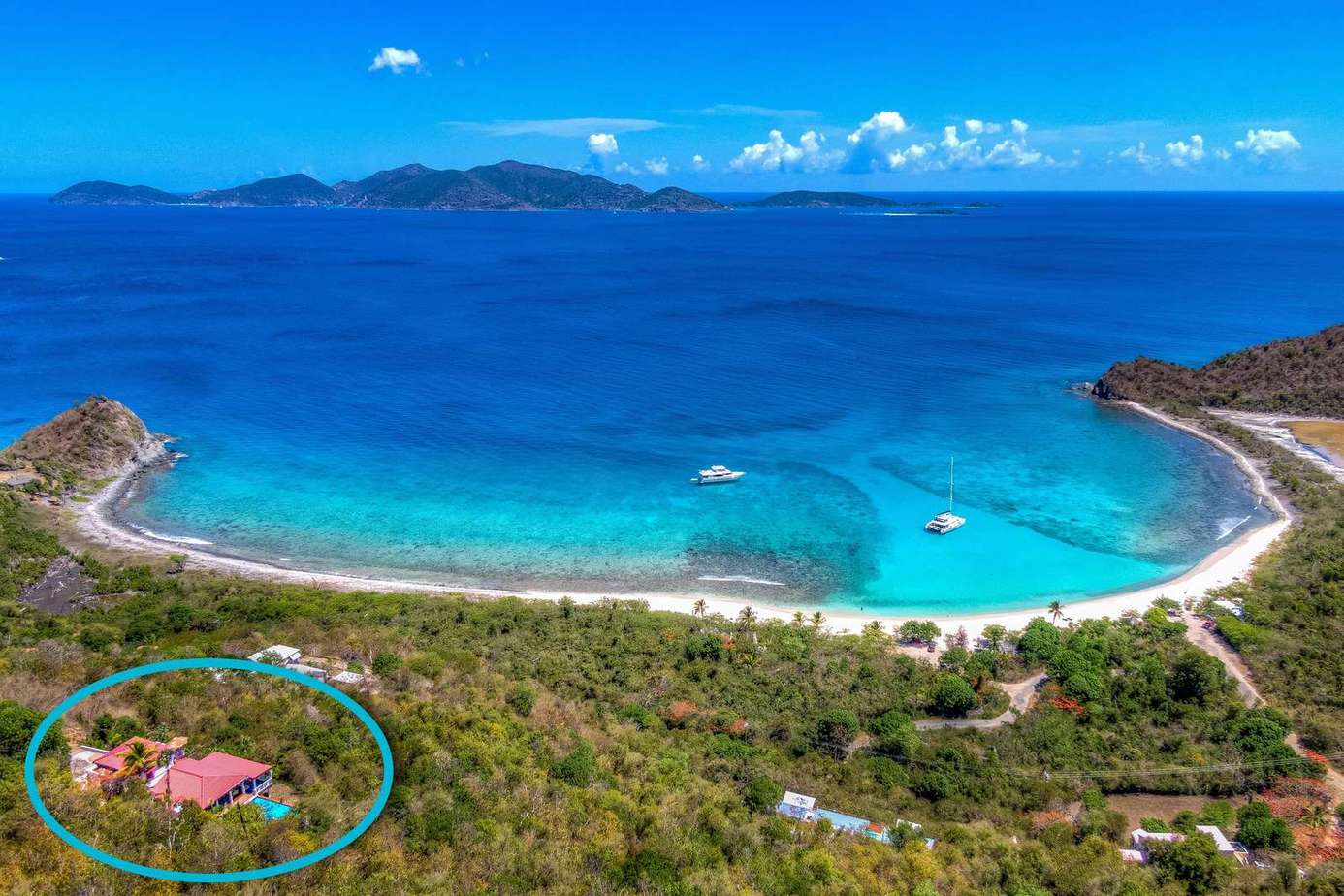 Secluded beachfront escape with stunning turquoise waters