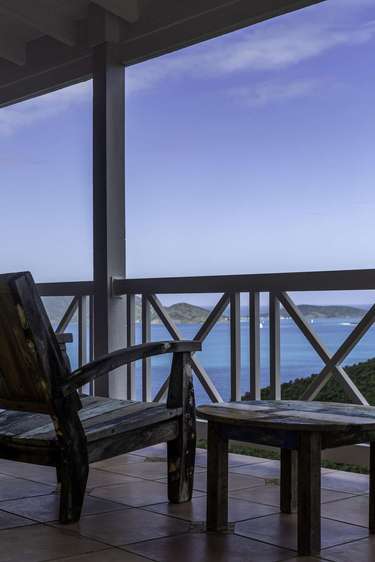 Peaceful ocean-view patio perfect for morning coffee.