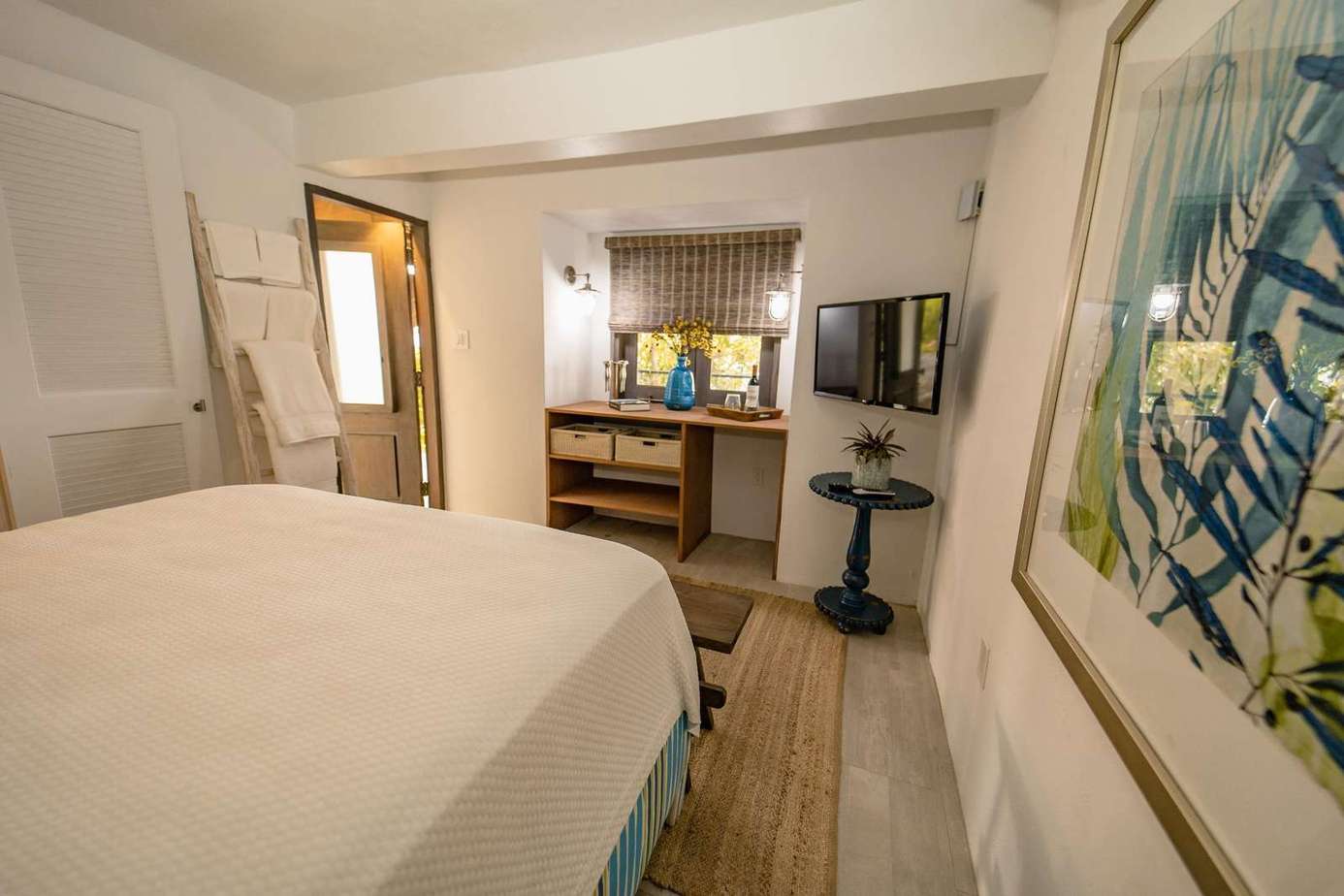 Bedroom 4 is cosy with a queen sized bed