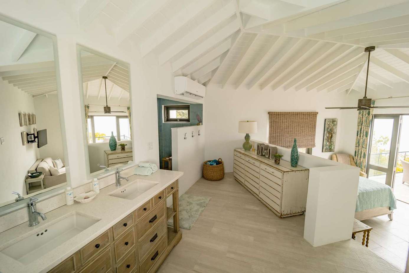 Spacious dressing and bathroom in Bedroom 2