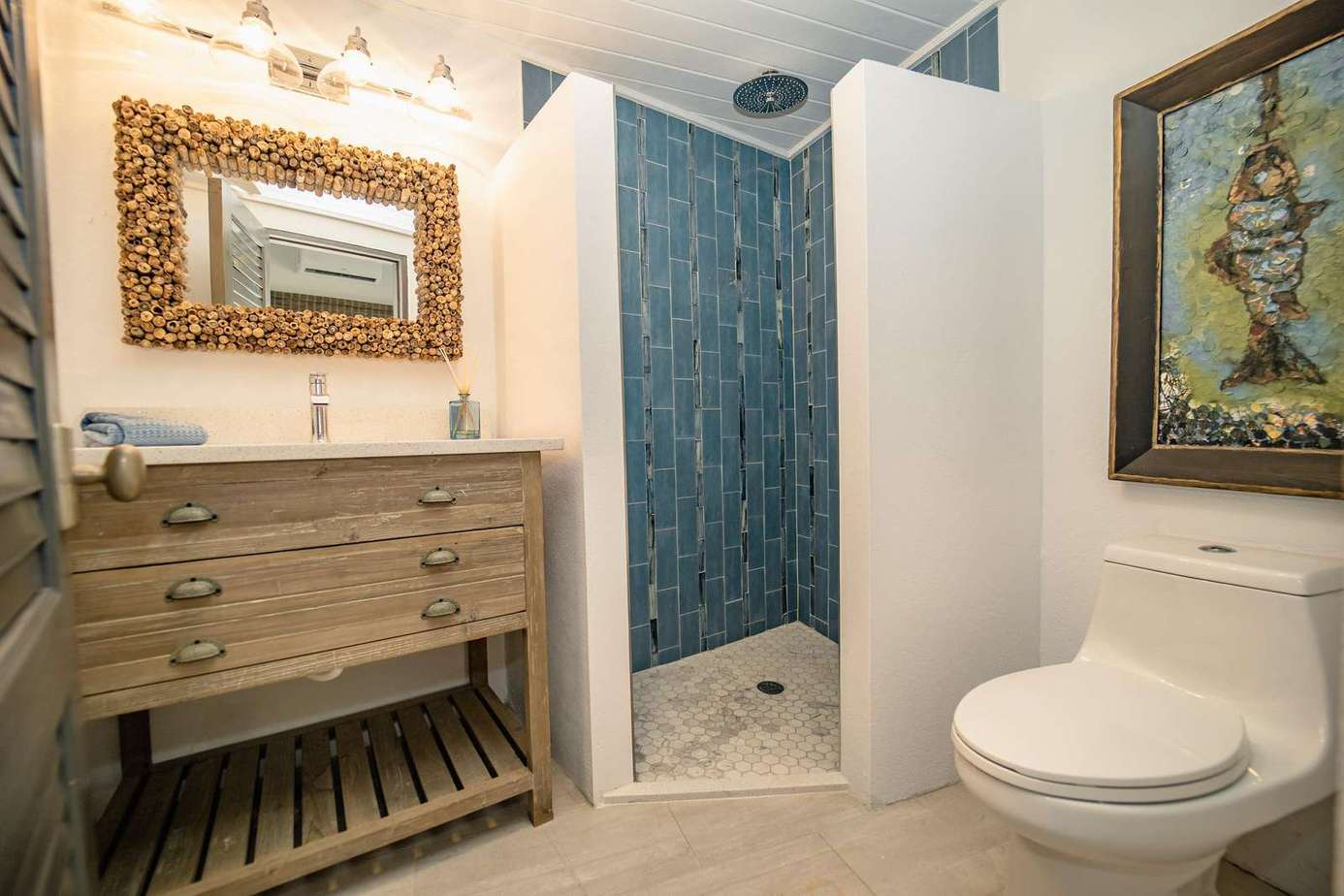 Bedroom 3 ensuite bathroom with shower
