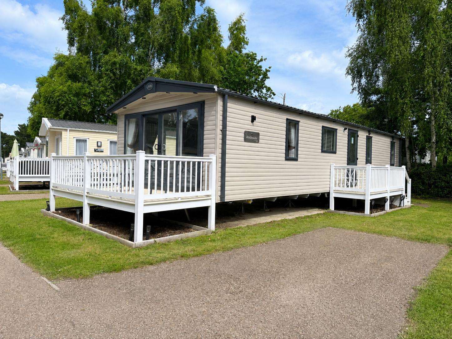 Modern 3-bedroom caravan sleeping up to 8 guests, perfect for family holidays and group getaways. - property
