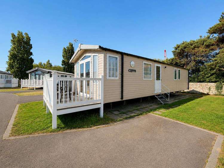17022SL⭐ – Sandy, 3 bed, 8 berth caravan with front decking, D/G and C/H. Opal Rated. Preview 0