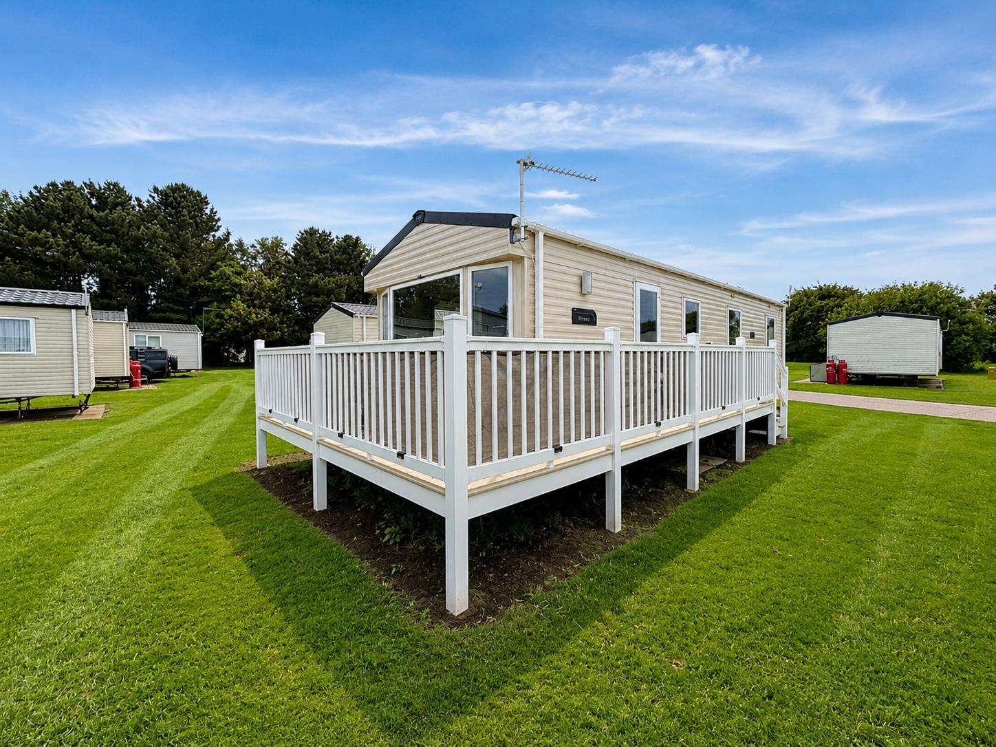 For family holidays 2026, choose a caravan with decking at Broadland Sands Holiday Park. - property
