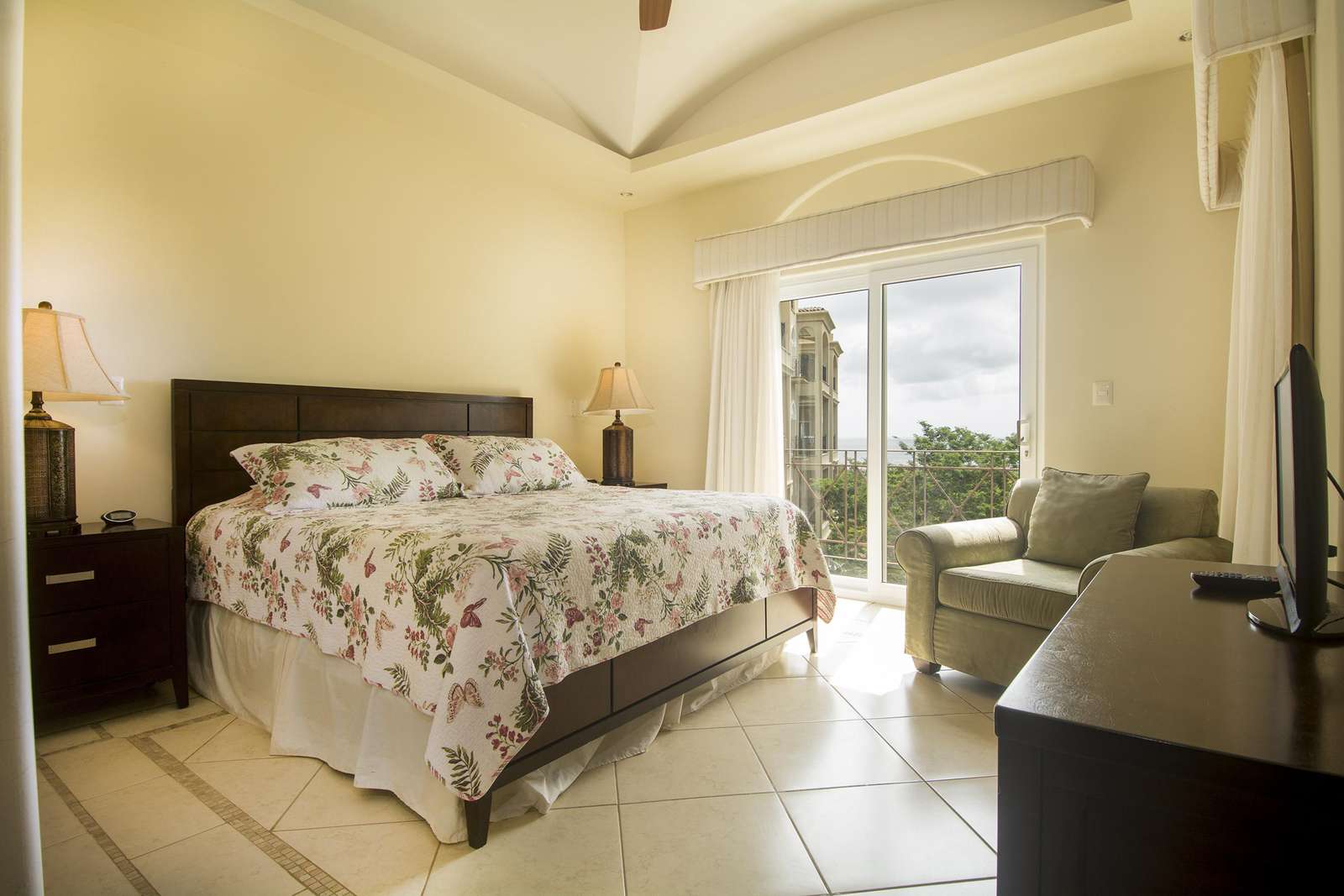 Master bedroom with king bed