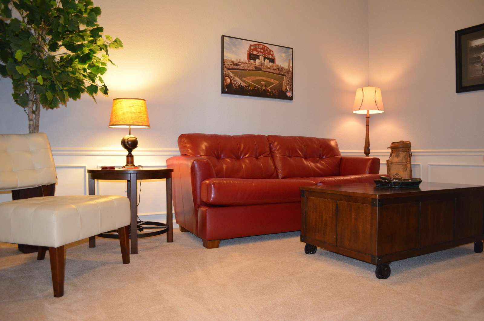 Sitting room with Wii console, flat screen TV, DVD player and games
