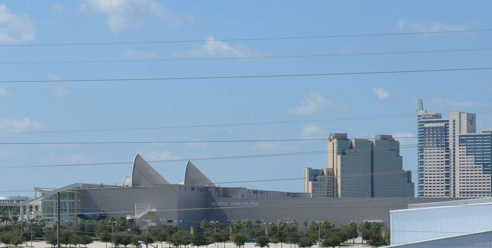 View from balcony towards the South Building of Convention Center