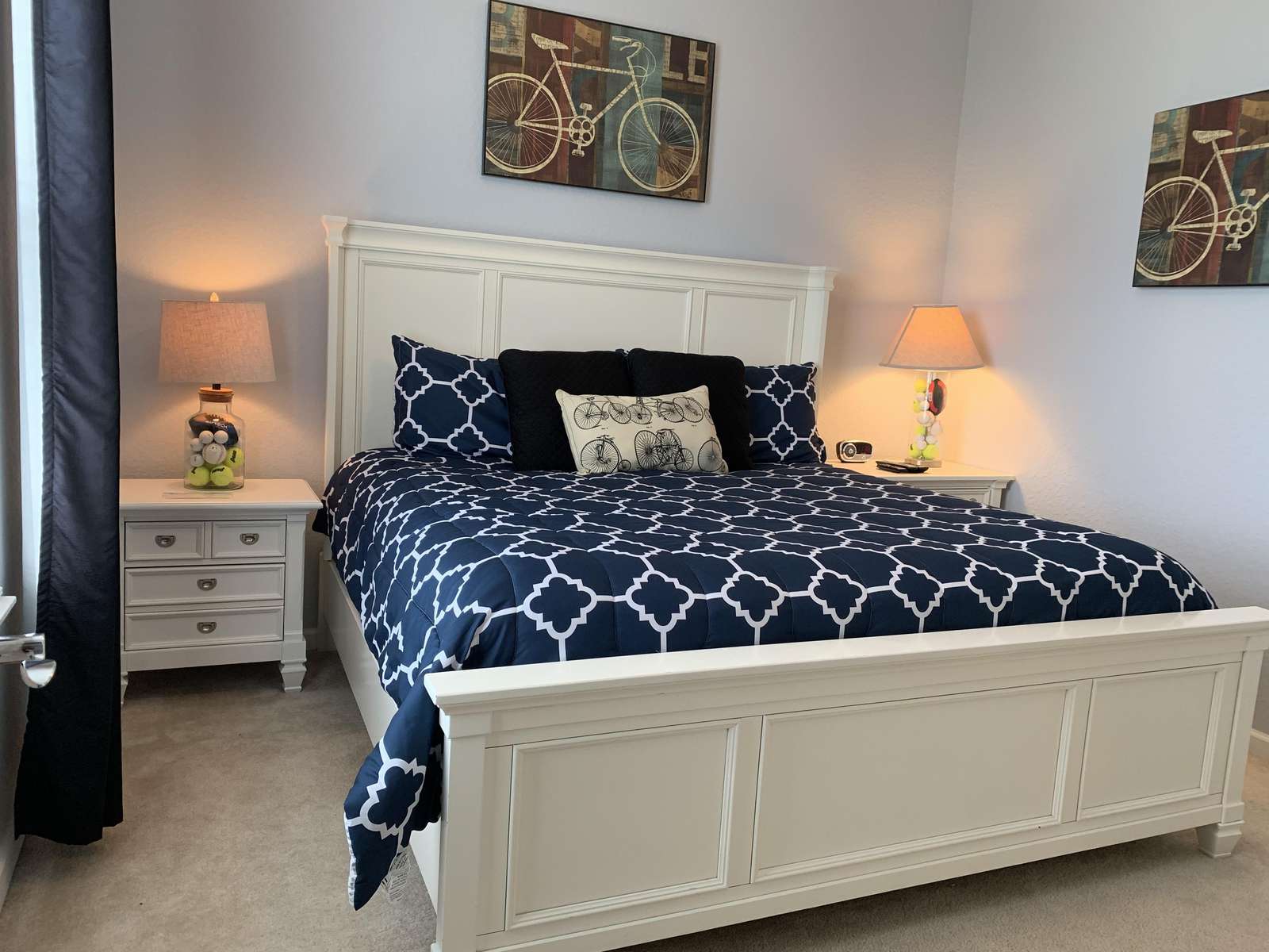 Second bedroom with king bed