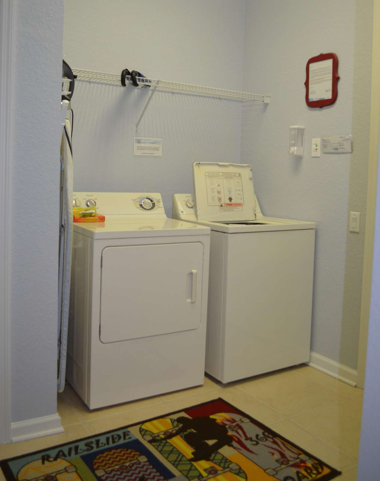 Full capacity washer and dryer