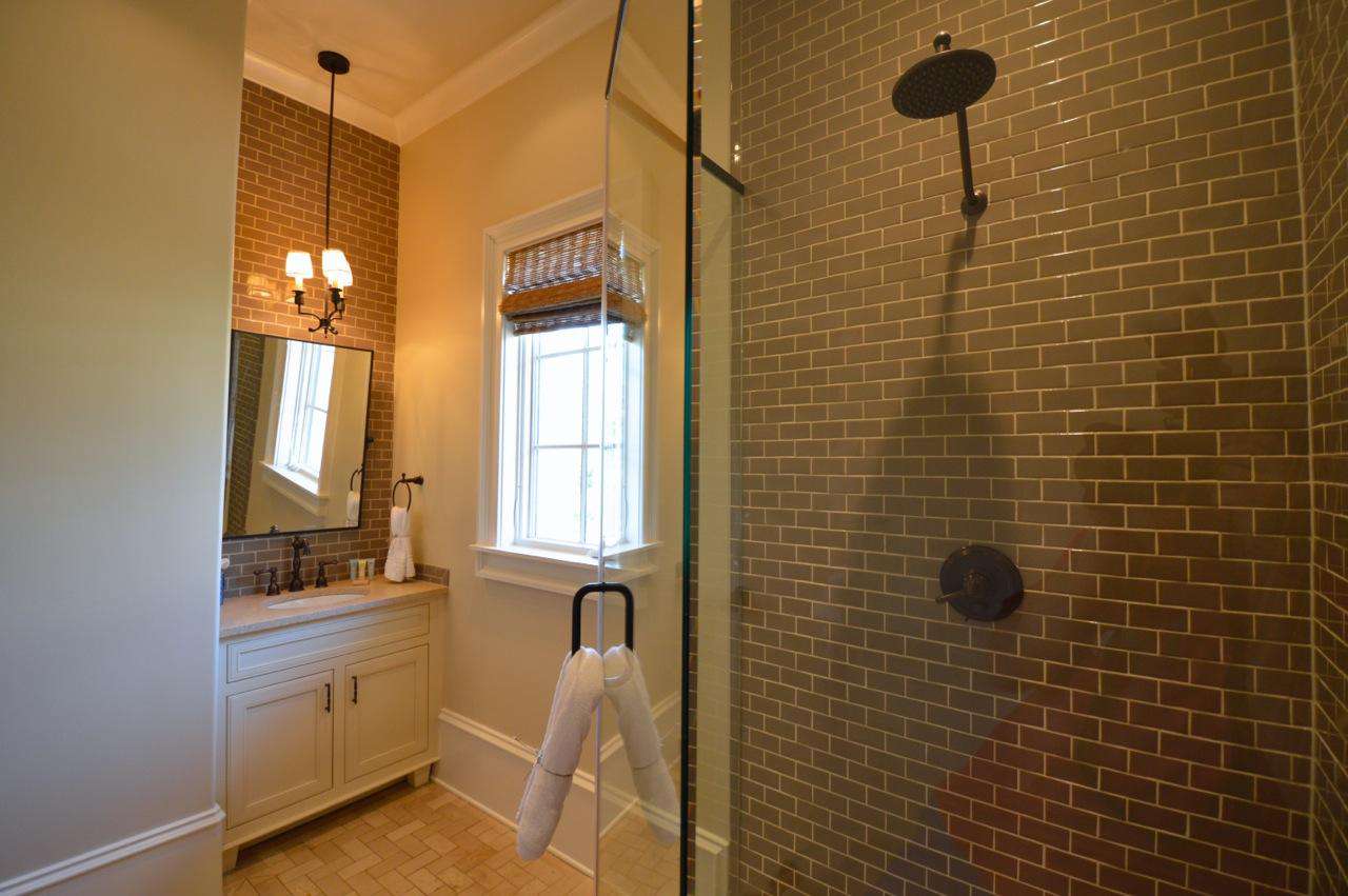 1st Floor Queen Bedroom's Private Bath: Glass Enclosed Shower