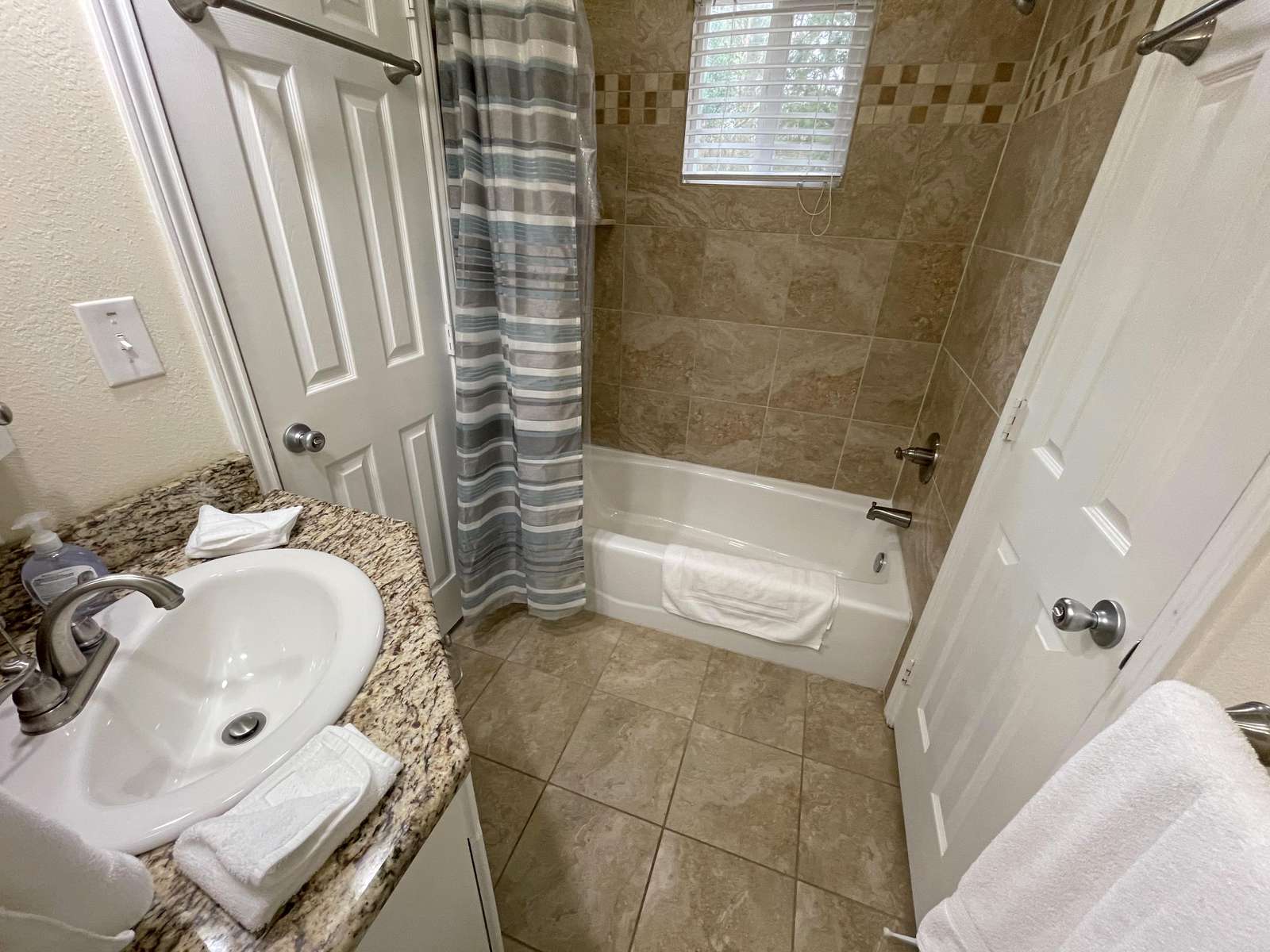 The Jack & Jill bathroom between Master 1 and Bunk Room.