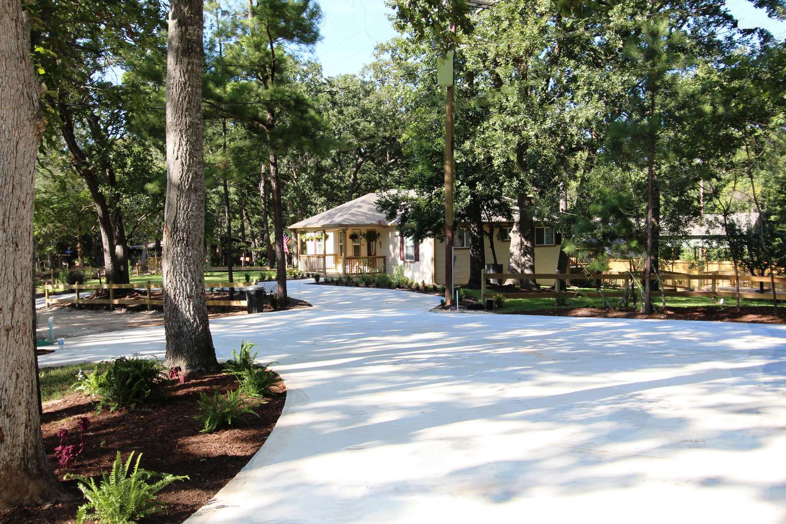 The circular driveway offers plenty of room for parking. We can arrange trailer parking if needed.