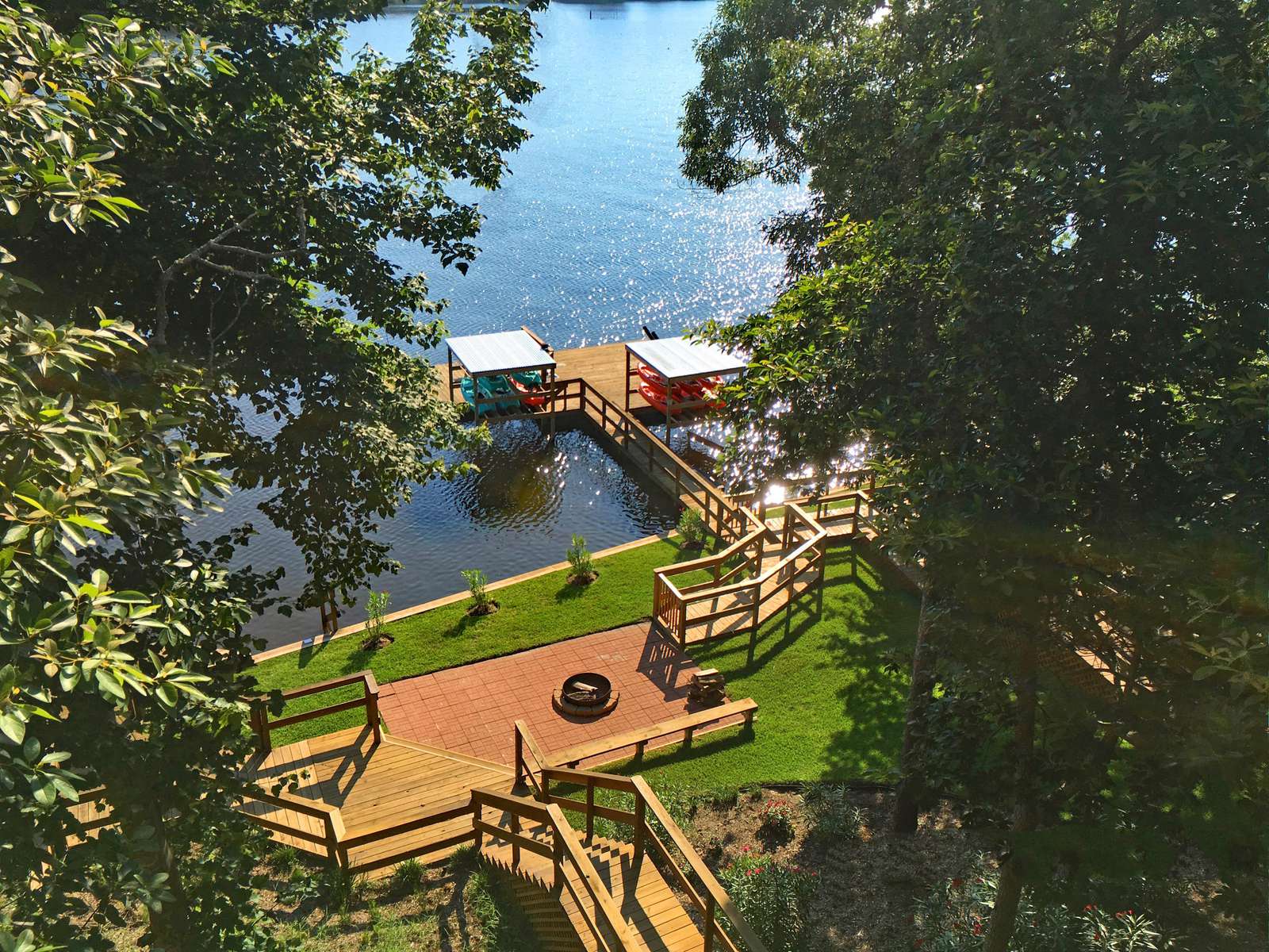 Being at Pat's and being in the tree canopy so close to the lake provides amazing views.