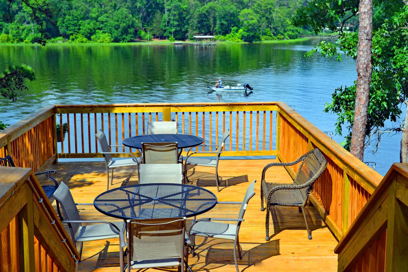 Grab a book, grab the phone and post to social media, what better spot! We have large table umbrellas in warmer weather.