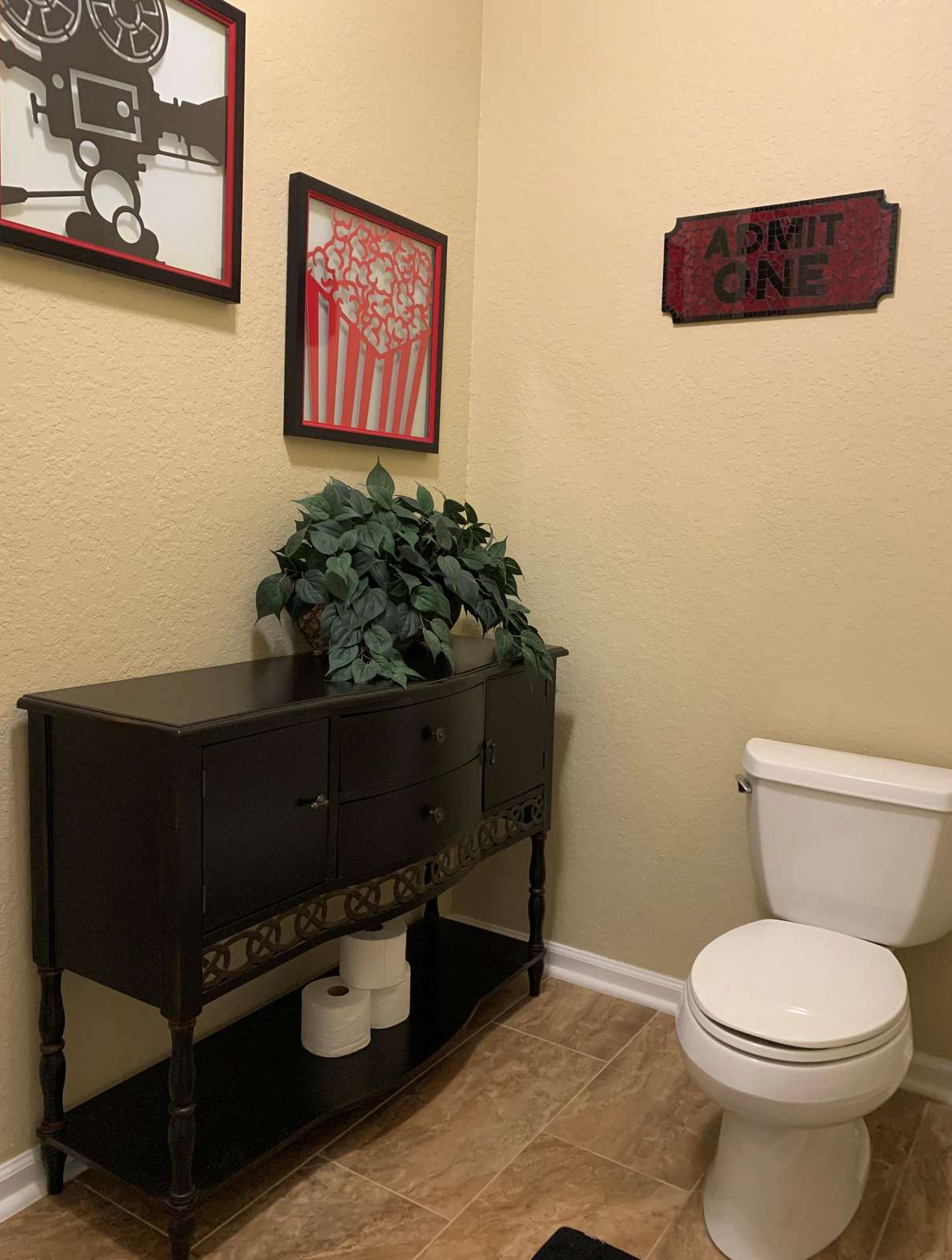 Master bathroom toilet area