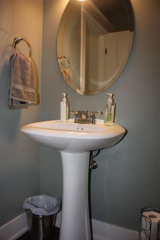 Main floor half bath