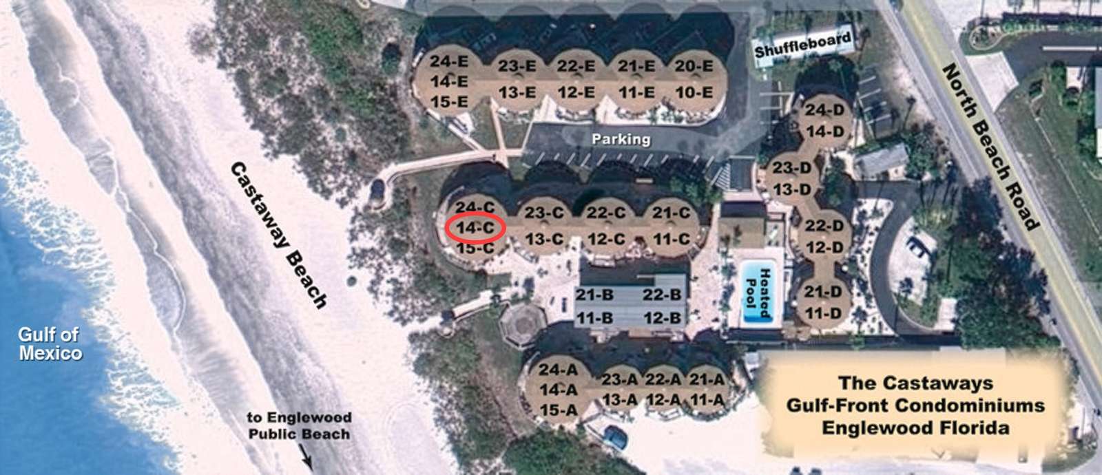 Carte de vue aérienne