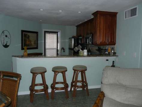 Counter with Bar Stools
