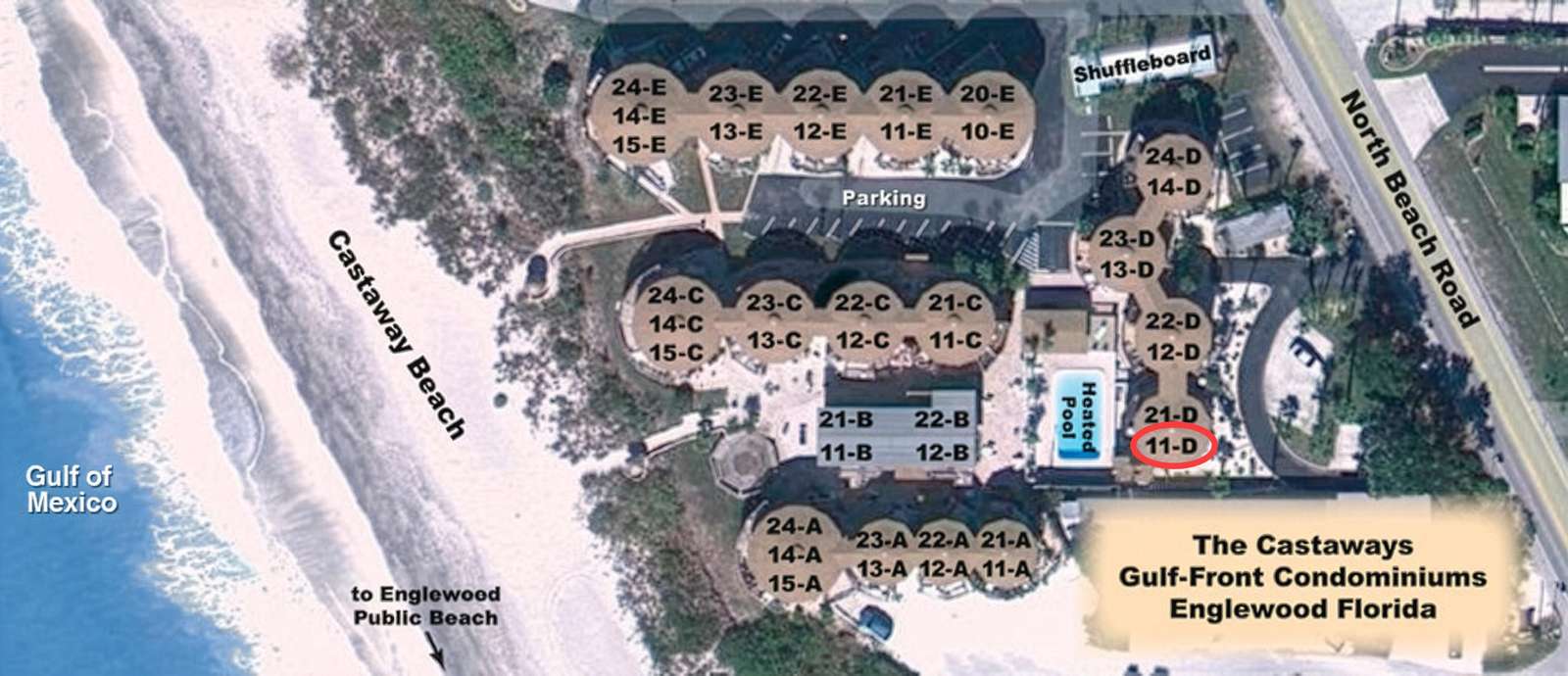 Carte de vue aérienne