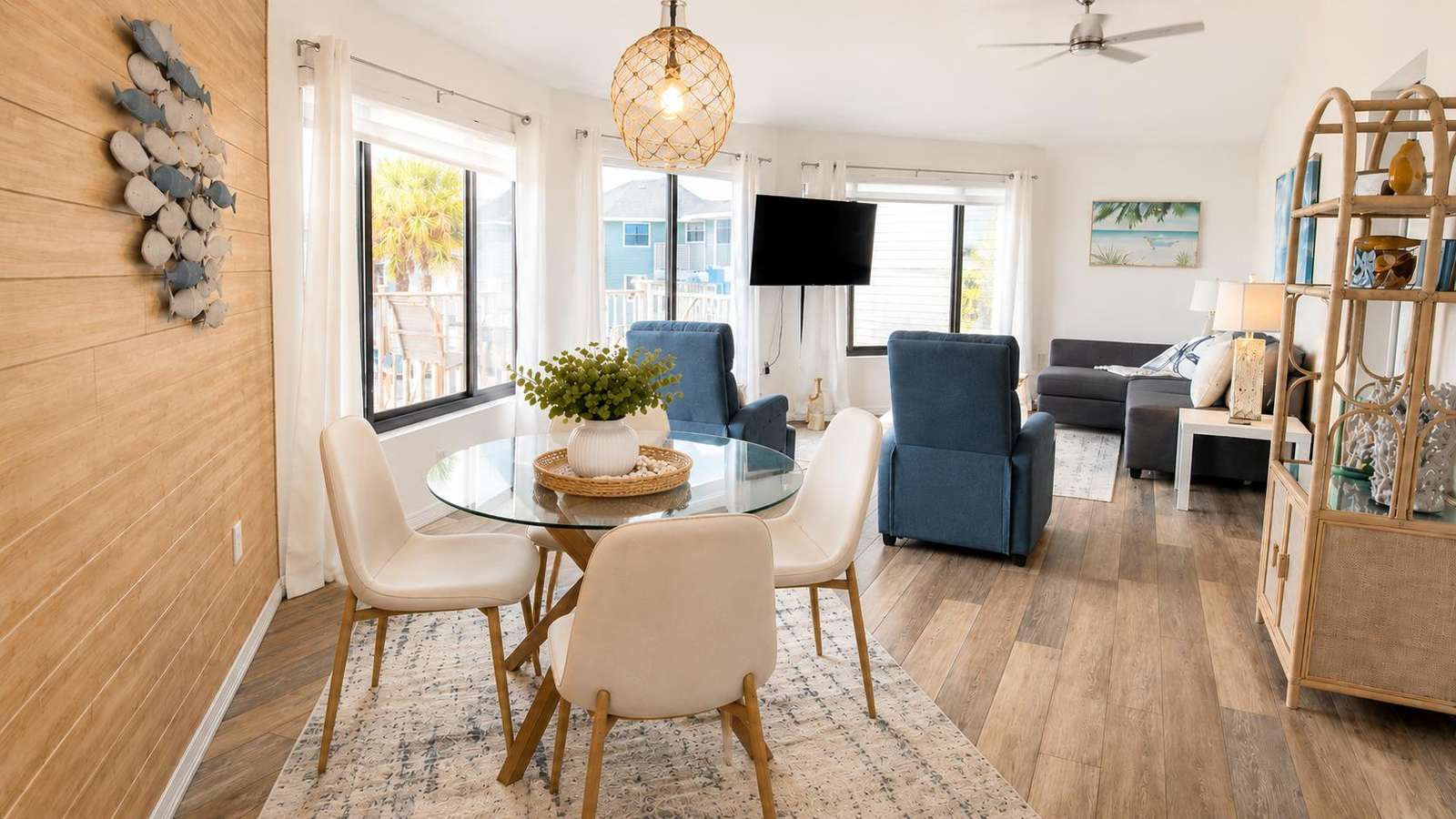 Dining Table and Living Room