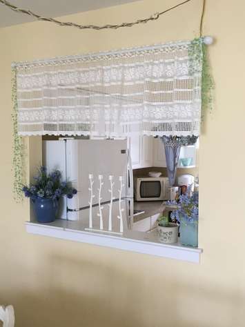 Kitchen from dining area