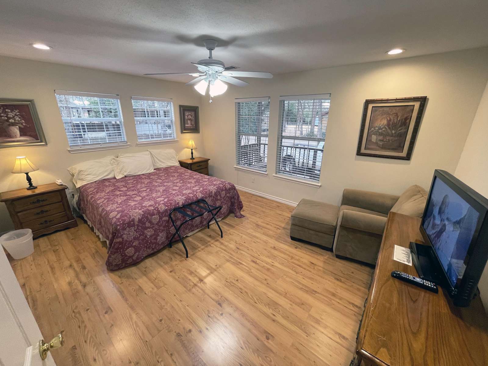 The cozy and comfortable Master Bedroom.