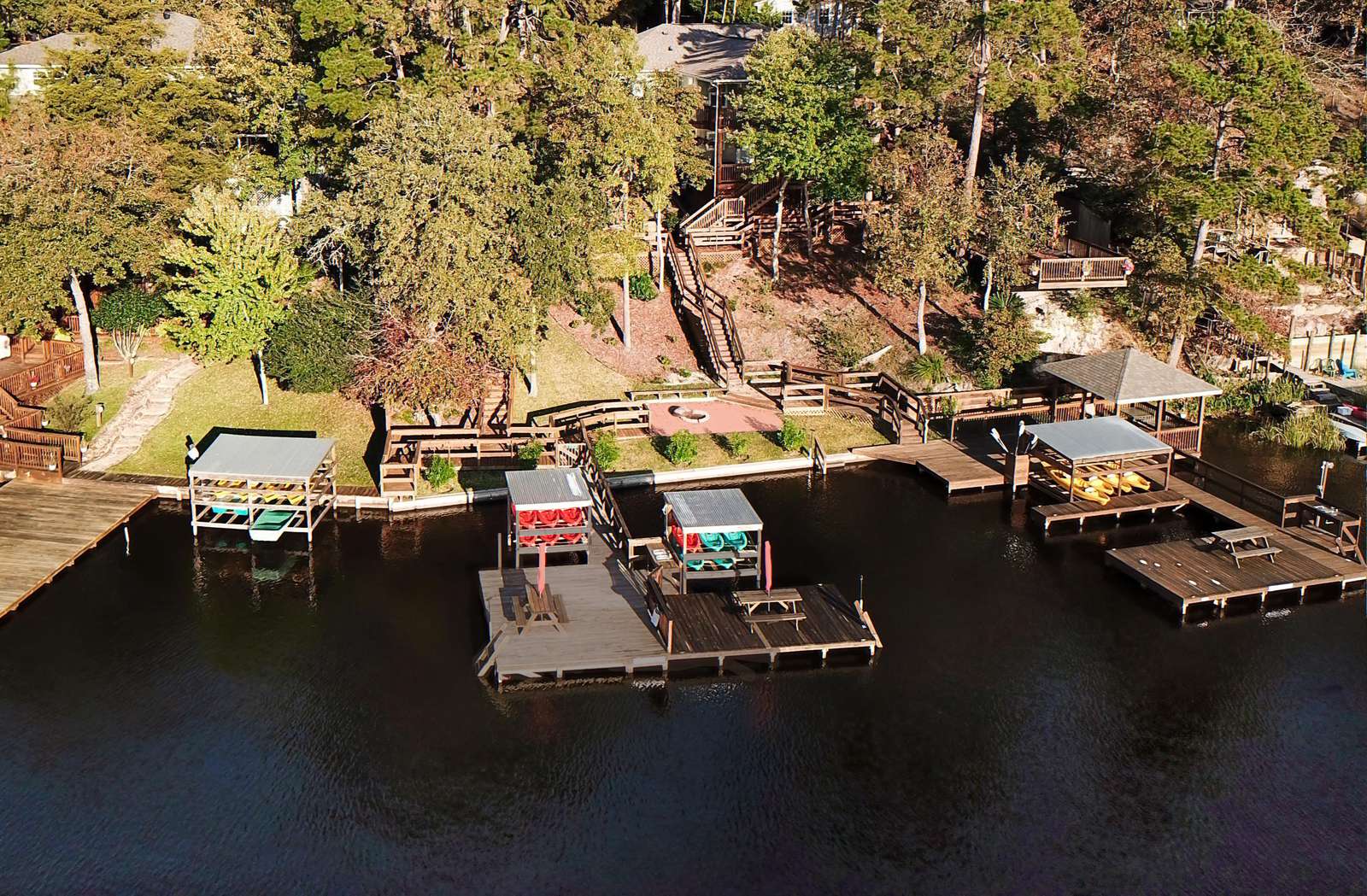 The right side of the center dock is for use by The Gregory's guests.