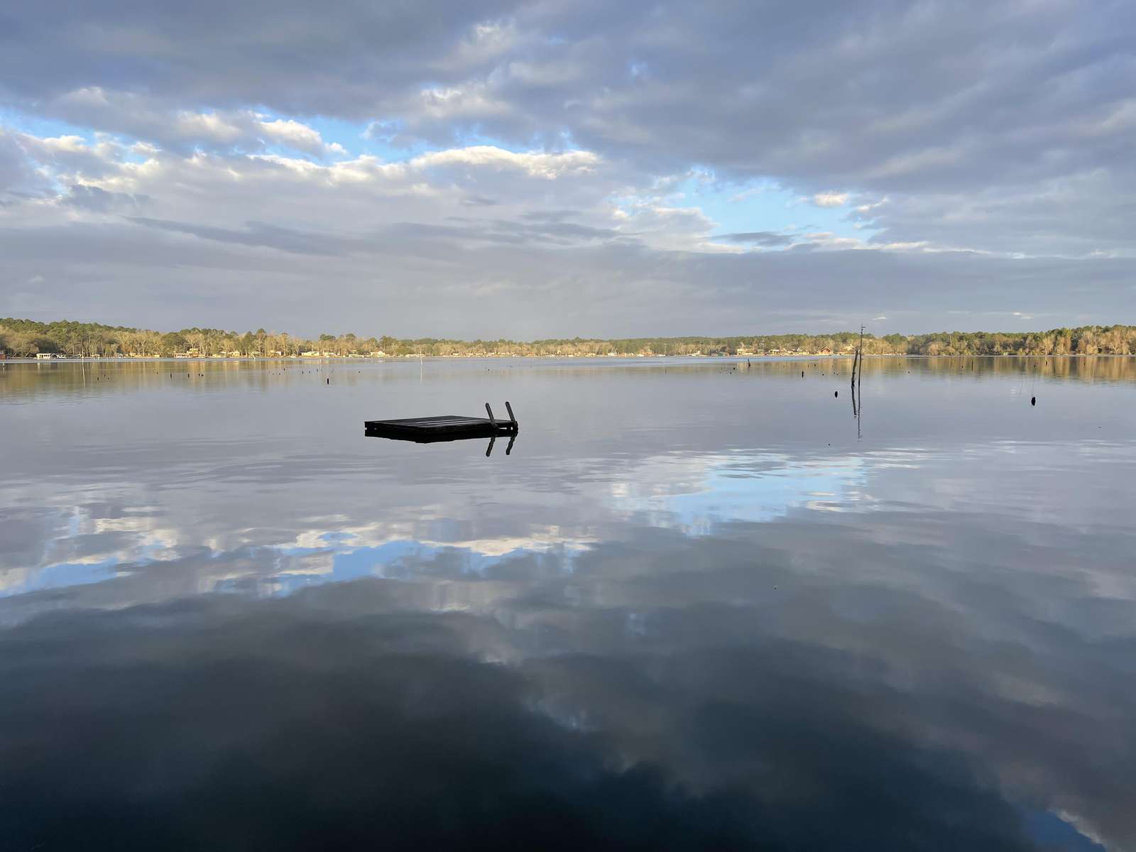 Kayak or float out to the swim platform that for use by all homes.